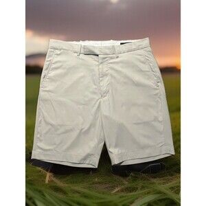 RDX Golf Chino Shorts Mens Beige Tan Flat Front Country Club Athleisure Sz 32